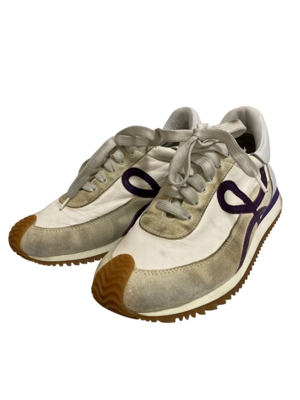 Loewe Flow Runner Leather Sneakers Ivory Spring Summer Fall Winter